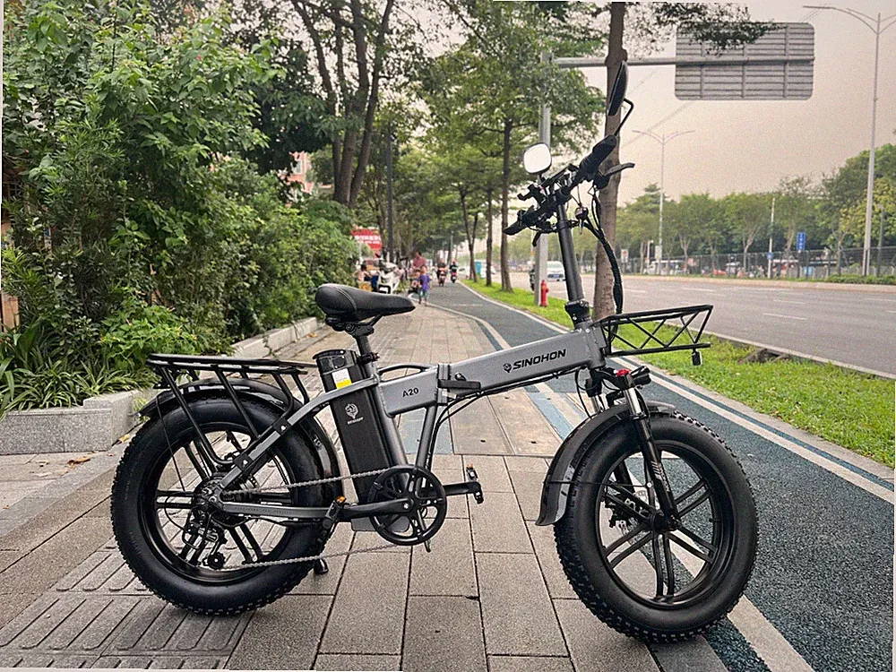 SINOHON A20 Elektrofahrrad 20 Zoll Klapprad eBike 4,0 Fettreife SHIMANO 7 Gange