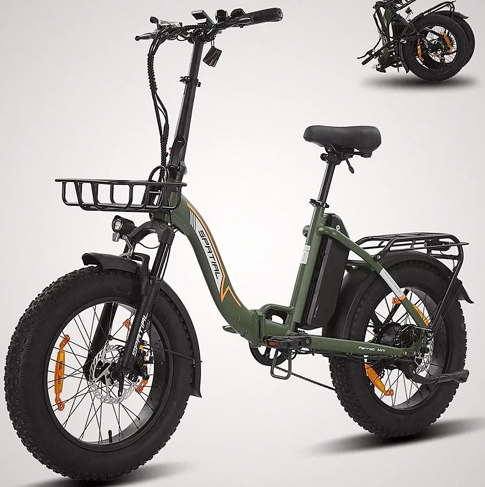 Spatial 20" Elektrofahrrad 500W 13Ah Faltbares eBike Fetter Reifen 7-Gang 35km/h