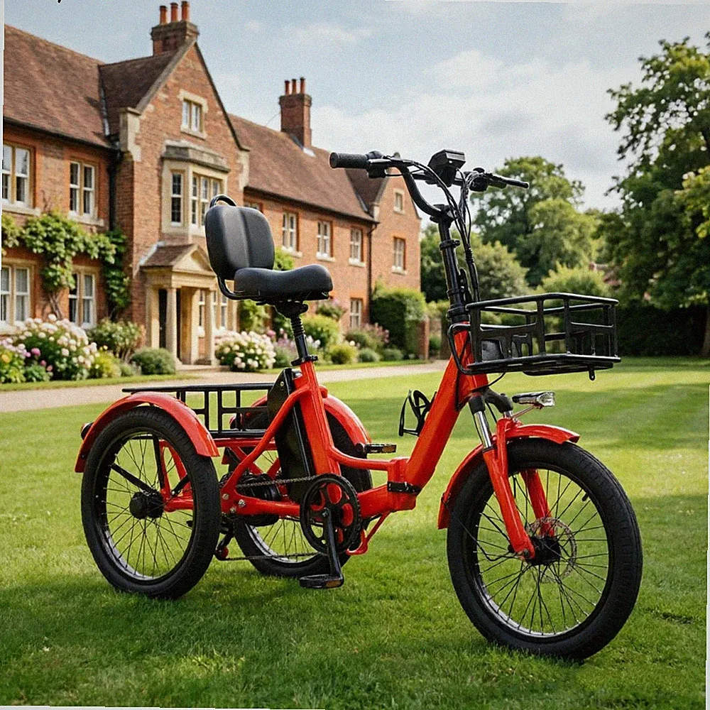 Stabiles 3-Rad E-Bike Klappbar 160kg Belastung 350W für Erwachsene City-Stil