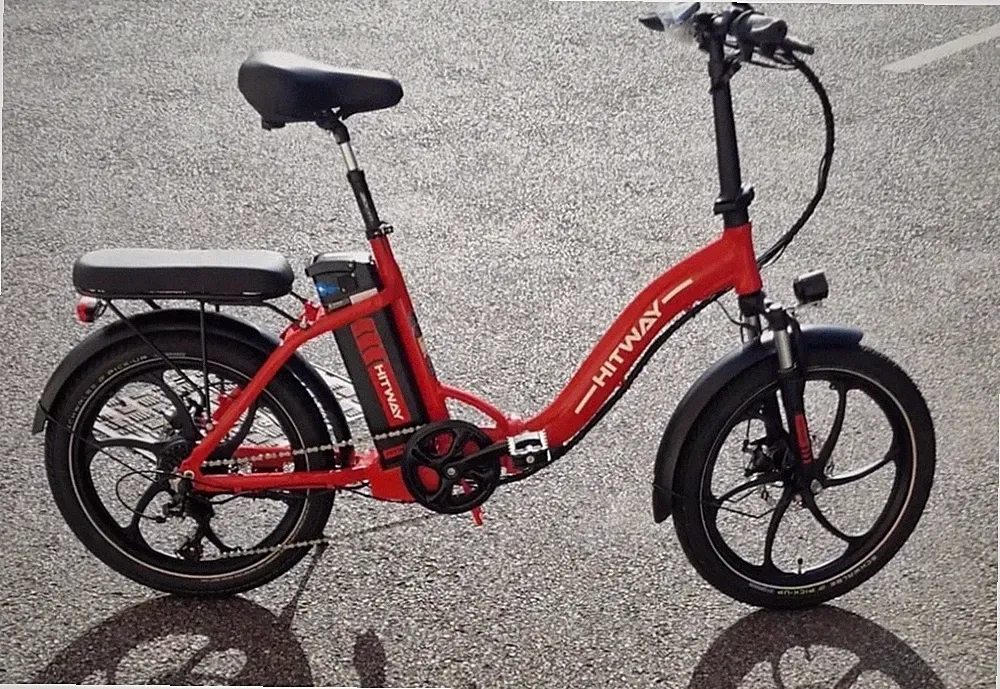 tolles City Klapp-E-Bike von Hitway BK6 in rot