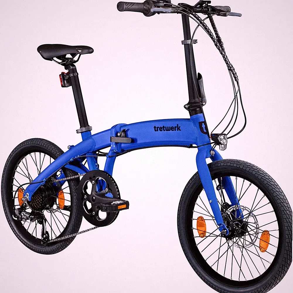 Tretwerk Akimbo Plus E Bike 20" 8 Gang Elektrorad Klapprad Pedelec blau 32cm