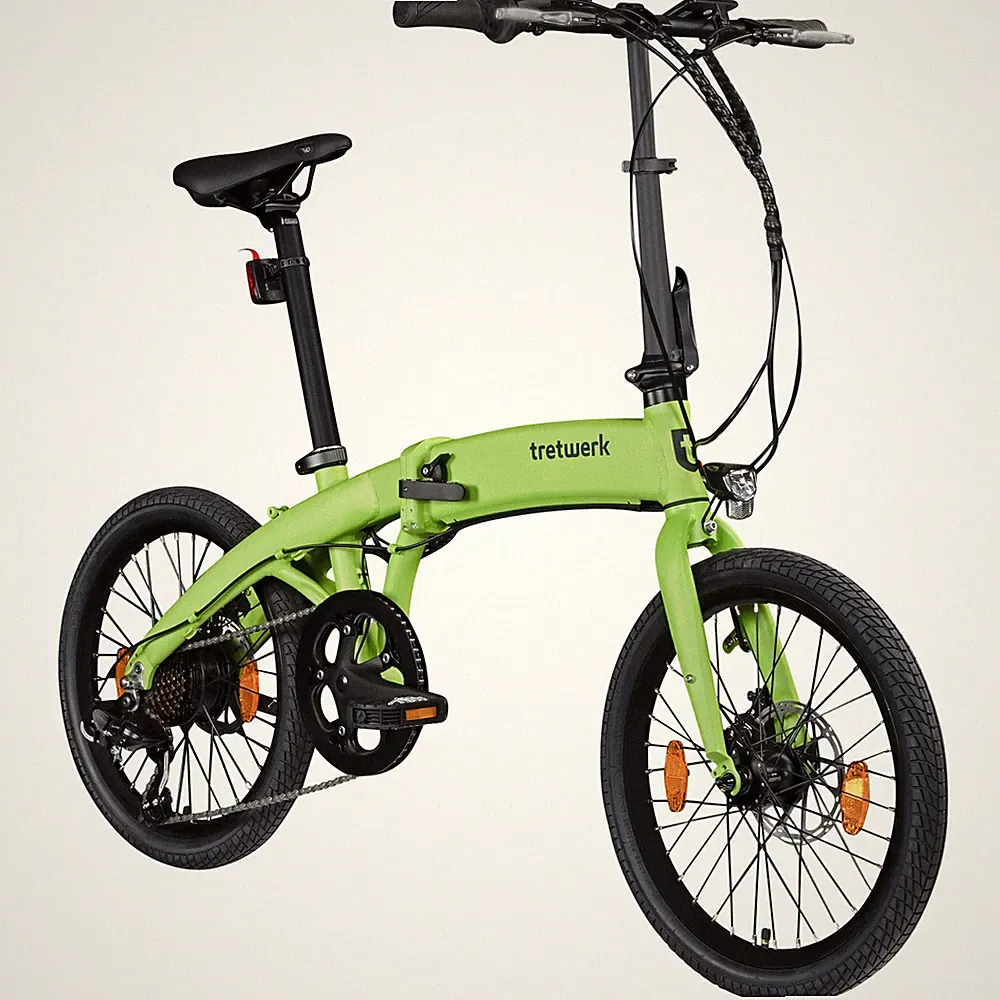 Tretwerk Akimbo Plus E Bike 20" 8 Gang Elektrorad Klapprad Pedelec hellgrün 32cm