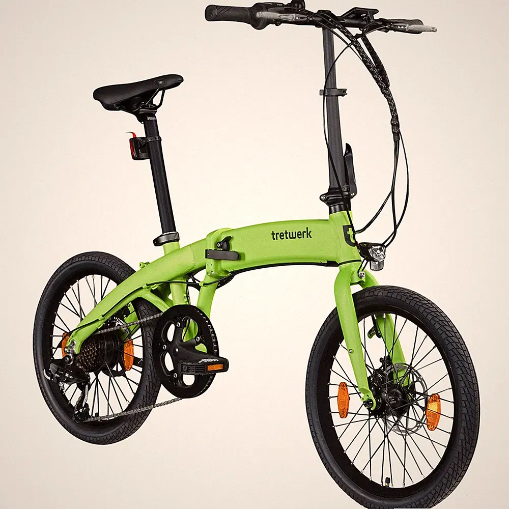 Tretwerk Akimbo Plus E Bike 20" 8 Gang Elektrorad Klapprad Pedelec hellgrün 32cm