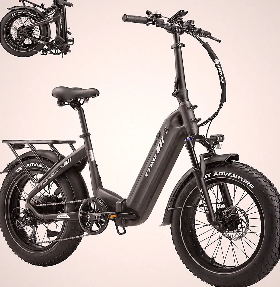 TTGO F6 Boost E Bike Für Damen Klapprad 20'' Elektrofahrrad 18Ah Shimano 7 Gange