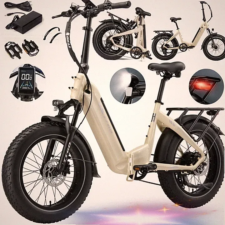 TTGO F6 Boost E Bike Unisex Klapprad 20'' Elektrofahrrad 18Ah Shimano 7 Gange DE