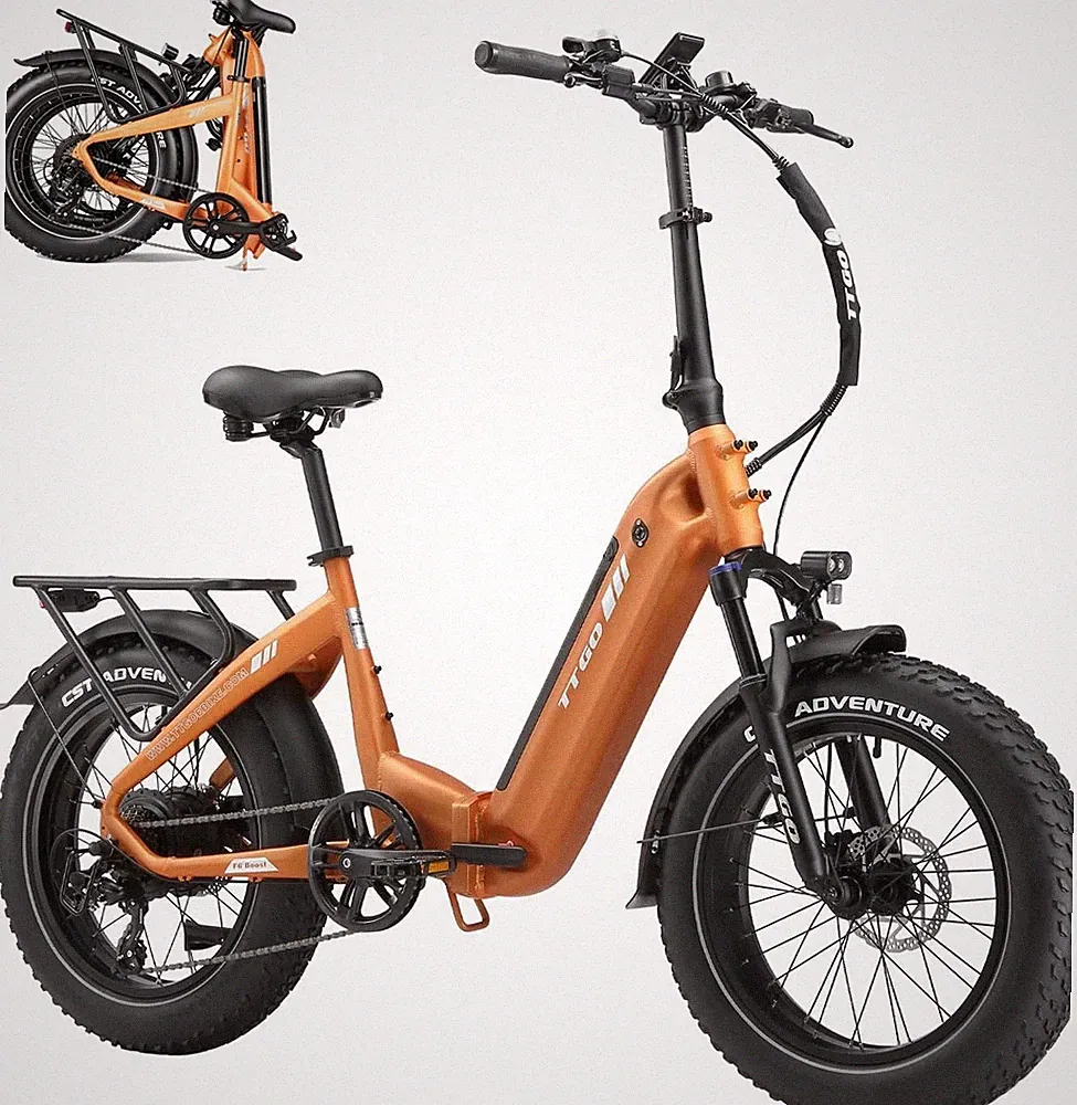 TTGO F6 Boost E Bike Unisex Klapprad 20'' Elektrofahrrad 18Ah Shimano 7 Gange EU