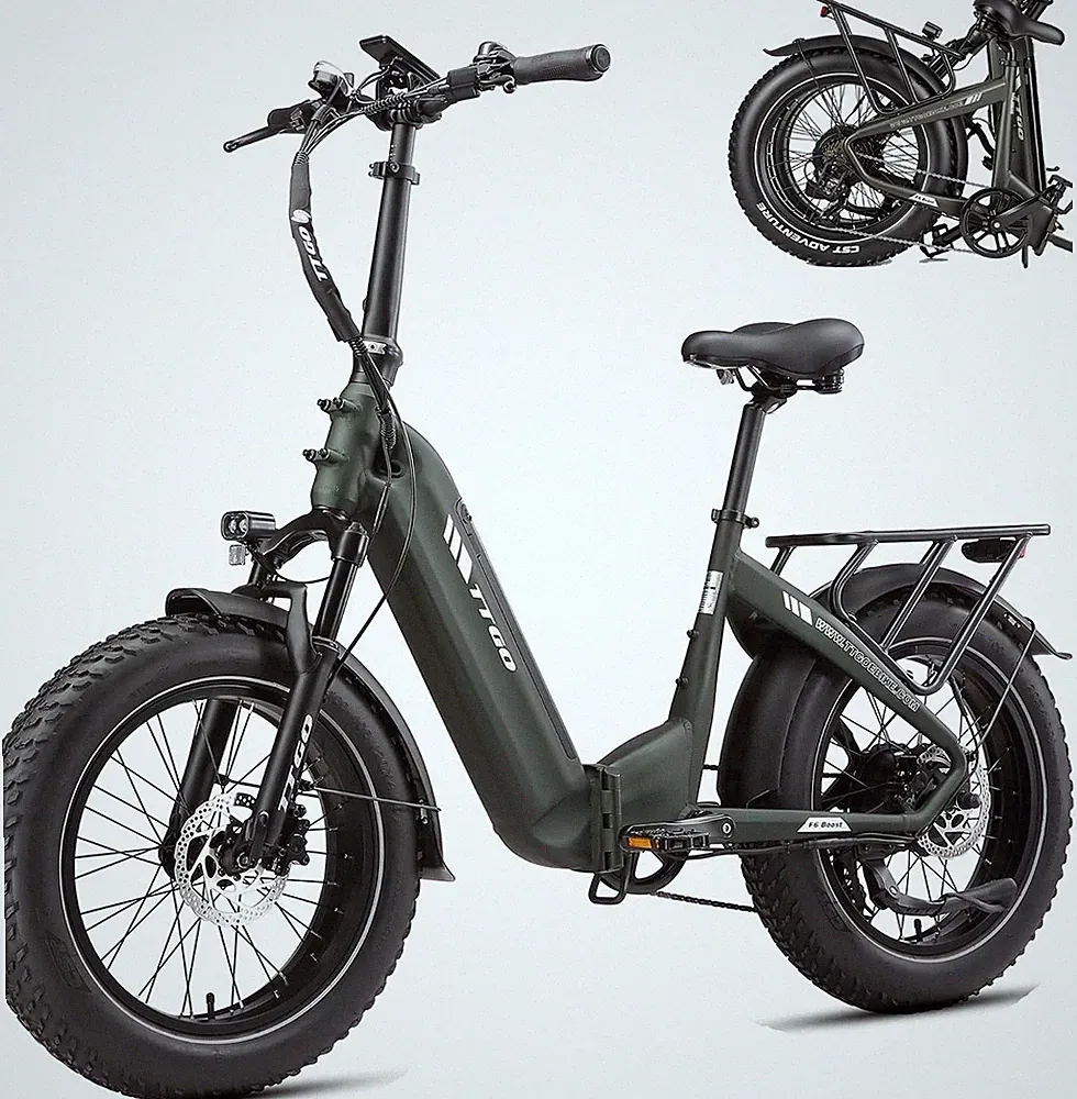 ttgo F6 Boost Elektrofahrrad 250W 18Ah 20" E-Bike Klapprad 7 Gange E-MTB 140KM