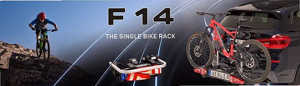 Uebler F14 Kupplungsträger 1 Rad Fahrradträger faltbar Heckträger sehr leicht