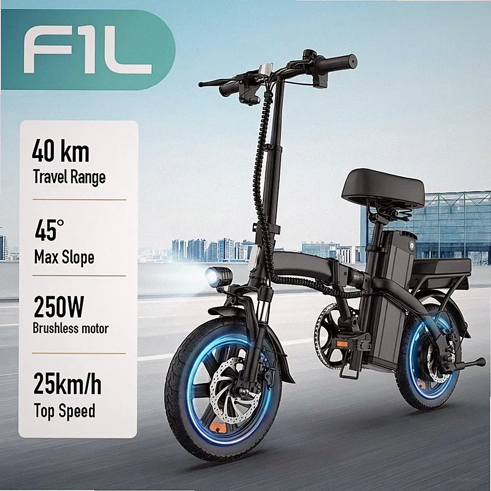 URLIFE 14 Zoll Elektrofahrrad Klapprad E-Bike 48V 7,5Ah 25km/h 60KM City E-Bike