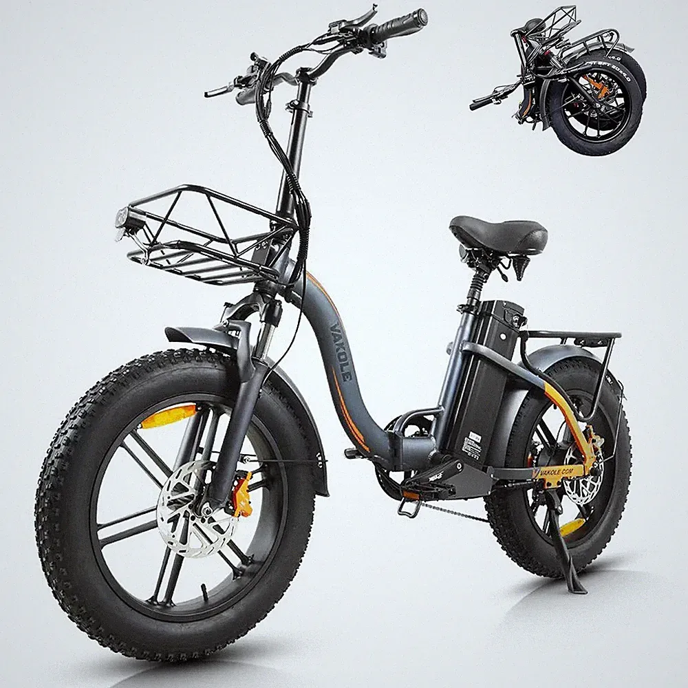 VAKOLE Y20 Pro 20" Fatbike 1440Wh Klappbares Tiefeinsteiger E-Bike 48V 30Ah Akku