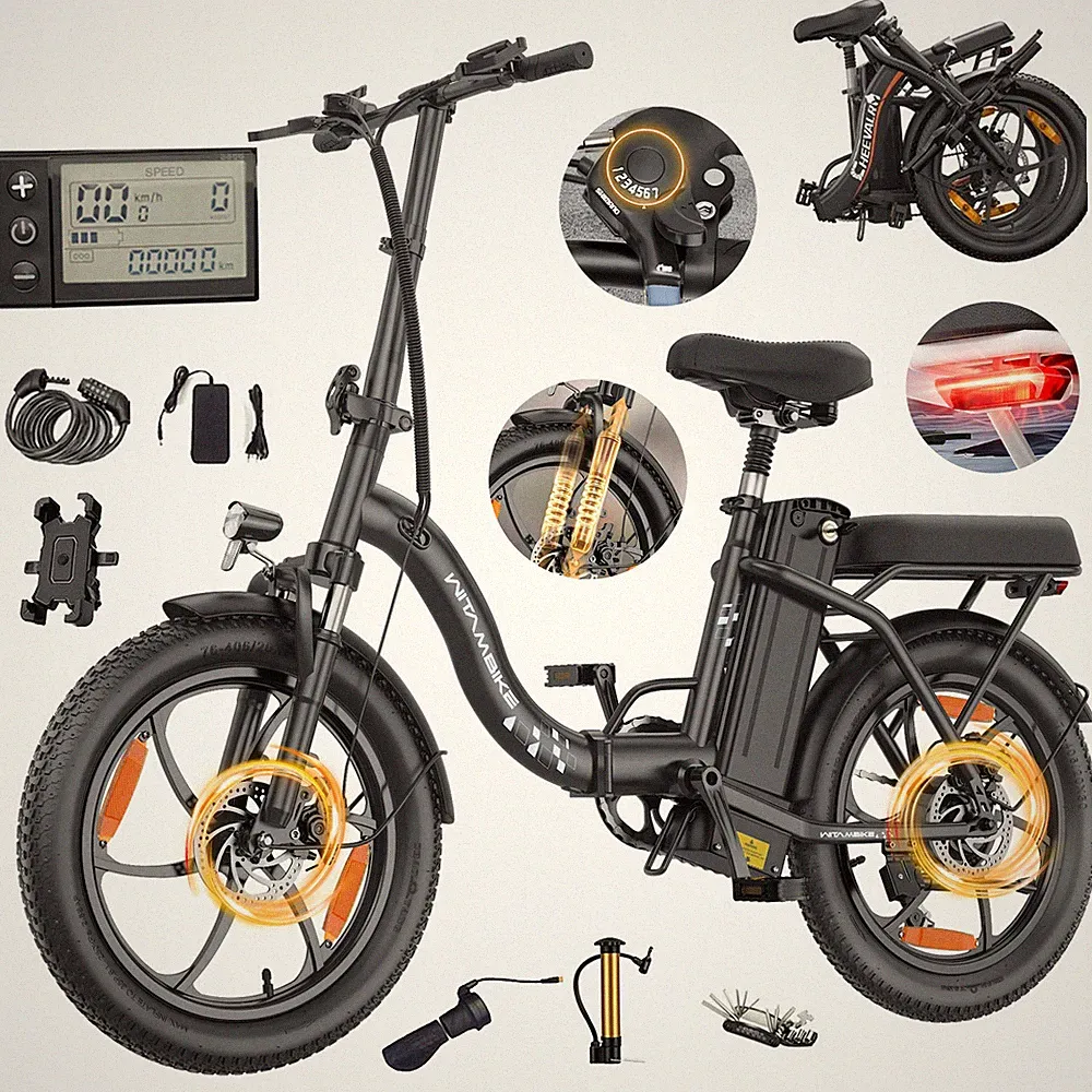 WITAMBIK 20 Zoll E-bike Elektrofahrrad Klapprad 48V 16AH Herren/Damen E-Citybike