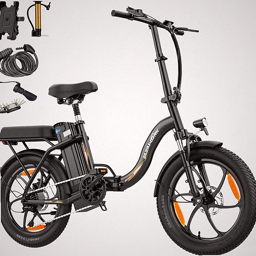 WITAMBIKE C16 48V 16Ah Akku 20*3 Zoll Elektrofahrrad Klapprad 250W City E-Bike