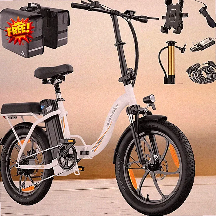 ZAZAWORK C16 Elektrofahrrad 20 Zoll Klappbar E-Bike 48V 16AH E-Citybike 100KM EU