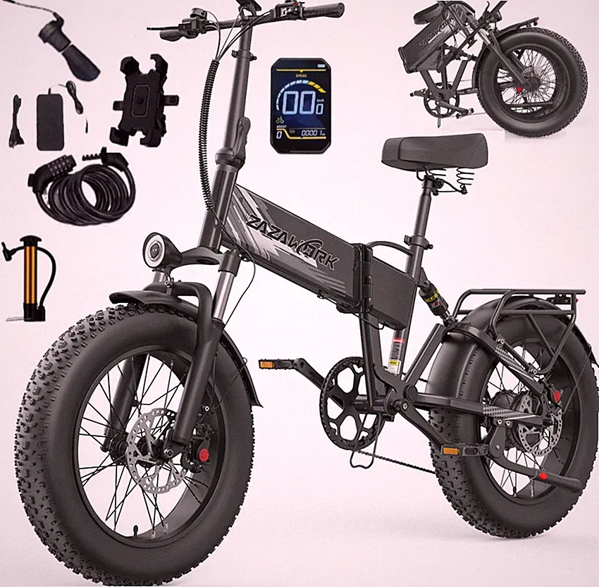 ZAZAWORK CF1000 E-Bike 20'' Elektrofahrrad 48V20Ah Klapprad E-Mountainbike 150KM